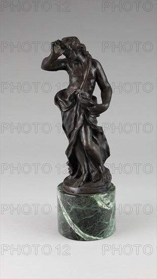 Draped Figure, c. 1640, Giovanni Gia (Attributed to), Italian, 17th century, Italy, Bronze, 11 1/2 in. (29.2 cm)