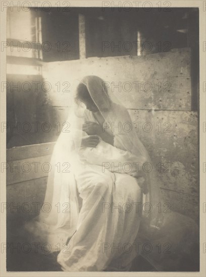 The Manger, 1899, Gertrude Käsebier, American, 1852–1934, United States, Platinum print, 33.7 x 24.6 cm (image/paper)