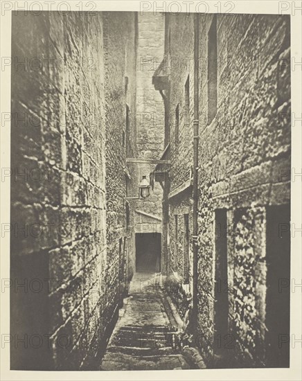 Close No. 61 Saltmarket, 1868, Thomas Annan, Scottish, 1829–1887, Scotland, Photogravure, plate 27 from the book "The Old Closes & Streets of Glasgow" (1900), 21 x 16.5 cm (image), 37.6 x 27.5 cm (paper)