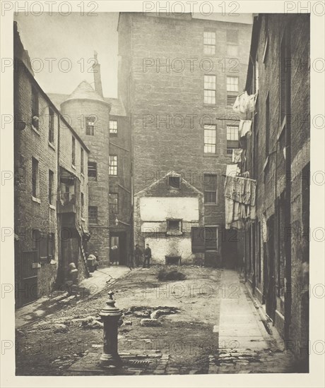 Closes 97 and 103 Saltmarket, 1868, Thomas Annan, Scottish, 1829–1887, Scotland, Photogravure, plate 28 from the book "The Old Closes & Streets of Glasgow" (1900), 21.9 x 17.8 cm (image), 37.8 x 27.6 cm (paper)