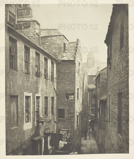Close No. 122 Saltmarket, 1868, Thomas Annan, Scottish, 1829–1887, Scotland, Photogravure, plate 29 from the book "The Old Closes & Streets of Glasgow" (1900), 21.4 x 17.5 cm (image), 37.8 x 27.9 cm (paper)