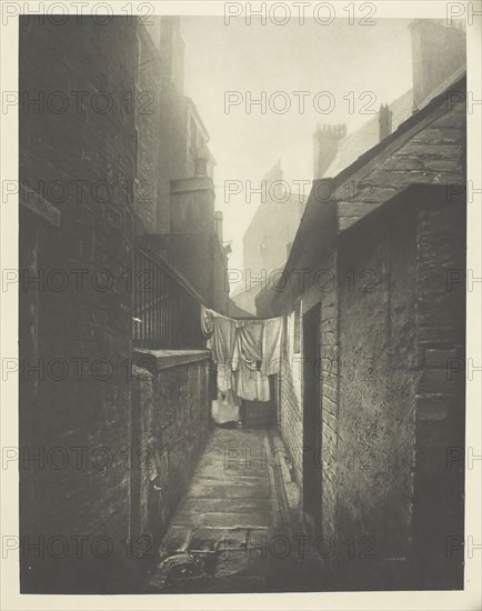Close No. 11 Bridgegate, 1897, James Craig Annan, Scottish, 1864-1946, Scotland, Photogravure, plate 43 from the book "The Old Closes & Streets of Glasgow" (1900), 22.1 x 17.1 cm (image), 37.8 x 27.3 cm (paper)