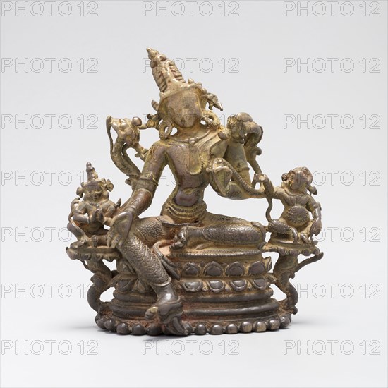 Bodhisattva Avalokiteshvara, 11th/12th century, India, Eastern India, India, eastern, Bronze, 12.4 x 11.5 x 6 cm (4 7/8 x 4 1/2 x 2 3/8 in.)