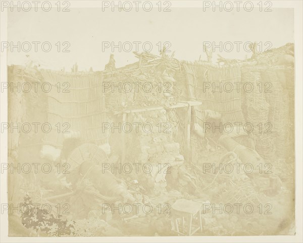 Russian Barrack Battery, 1855, James Robertson, Scottish, c. 1813–d. after 1881, Scotland, Albumen print, 24.3 x 30.5 cm (image/paper), 30.6 x 40.5 cm (mount/page)