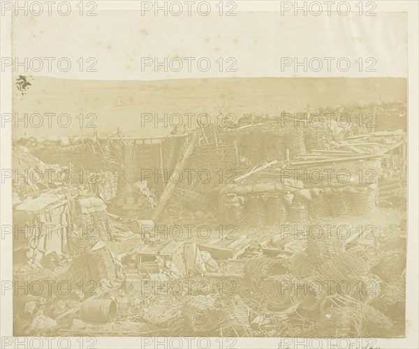 Interior of the Redan, 1855, James Robertson, Scottish, c. 1813–d. after 1881, Scotland, Albumen print, 24.5 x 29.4 cm (image/paper), 32.2 x 40.5 cm (mount/page)