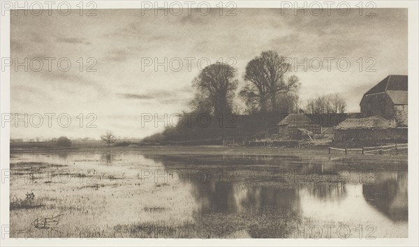 Eventide, c. 1880/90, printed April 1890, J. B. B. Wellington, English, 1858–1939, England, Photogravure, from "Sun Artists, No. 3" (1890), 11.6 × 20.3 cm (image), 28.1 × 37.8 cm (paper)