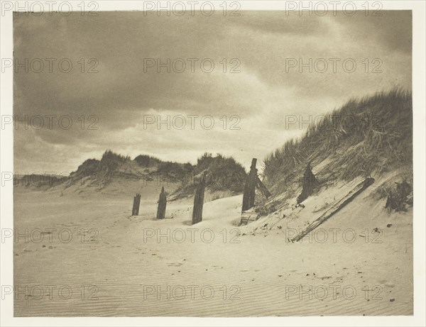 Sand Dunes, c. 1880/90, printed January 1891, B. Gay Wilkinson, English, 1857–1927, England, Photogravure, from "Sun Artists, Number 6" (1891), 14.3 × 18.7 cm (image), 27.9 × 37.8 cm (paper)