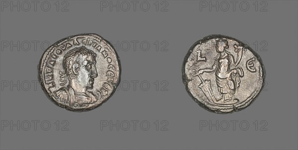 Coin Portraying Emperor Valerian, AD 257/258, Roman, minted in Alexandria, Egypt, Egypt, Billon, Diam. 2.3 cm, 11.23 g