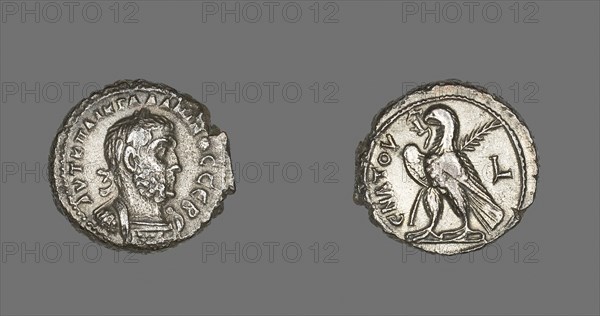 Tetradrachm (Coin) Portraying Emperor Gallienus, AD 261/62, Roman, minted in Alexandria, Egypt, Egypt, Billon, Diam. 2.4 cm, 11.21 g