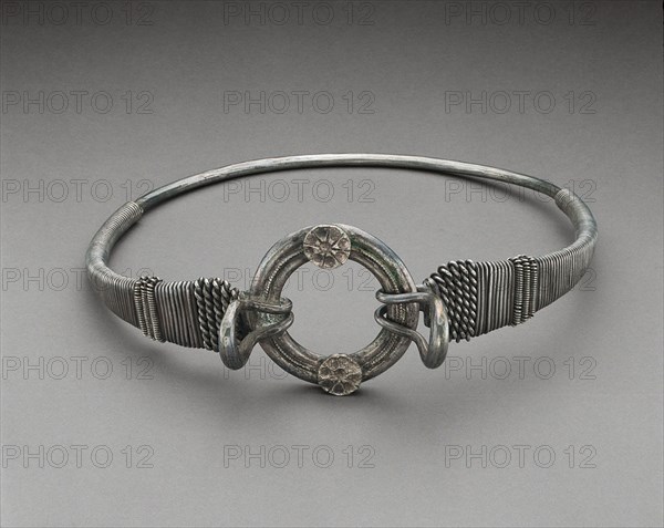 Tribal Bracelet, mid–19th century, Bhutan, Bhutan, Silver, 6 × 19.2 × 21.1 cm (2 3/8 × 7 9/16 × 8 5/16 in.)