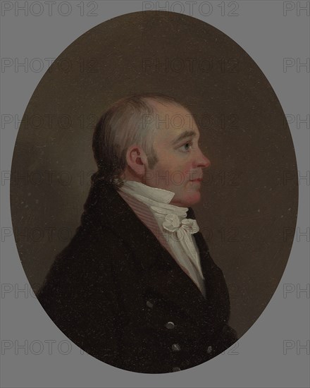 Mr. Benjamin Schaum, 1808/10, Jacob Eichholtz, American, 1776–1842, United States, Oil on panel, 21 × 16.8 cm (8 1/4 × 6 5/8 in.)