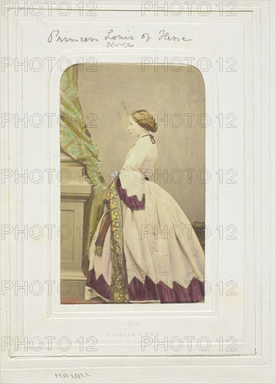 H.R.H. The Princess Alice, 1861, John Jabez Edwin Mayall, American, 1813-1901, United States, Albumen print, 9 × 5.8 cm (image/paper), 10.5 × 6.2 cm (mount)