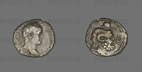 Coin Portraying Emperor Elagabalus, AD 218/222, issued by Emperor Elagabalus, Roman, minted in Alexandria, Egypt, Roman Empire, Billon, Diam. 2.4 cm, 11.73 g