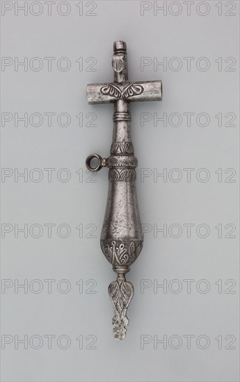 Priming Flask with Spanner and Screwdriver, 17th century, Italian, Central Europe, Iron, L. 21.1 cm (8 5/16 in.)