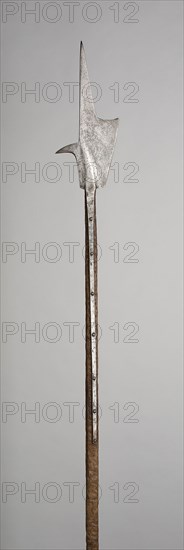 Halberd, c. 1500, German or Swiss, Germany, Steel and oak, Blade L. 41.3 cm (16 1/4 in.)