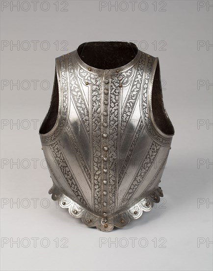 Waistcoat Cuirass, 1570/80, Italian, Milan, Milan, Steel, Wt. 6 lb. 5 oz.