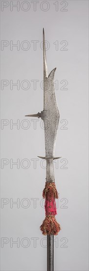 Bill (Ronca), 16th century, Italian, Italy, Steel, wood, silk, and brass, Blade and socket L. 85.4 cm (33 5/8 in.)
