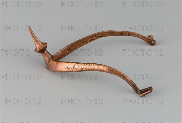 Prick Spur, c. 1300, German, Germany, Iron, L. 12.7 cm (5 in.), W. 7.8 cm (3 in.)