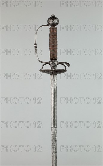 Smallsword, c. 1650/60, Blade: Peter Munch, Germany, Solingen, c. 1595-1660, Germany, Steel and copper, Overall L. 91.5 cm (36 in.)