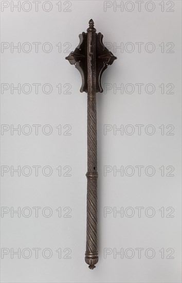 Mace, 1550, German, Germany, Steel and iron, L. 64.5 cm (25 3/8 in.)