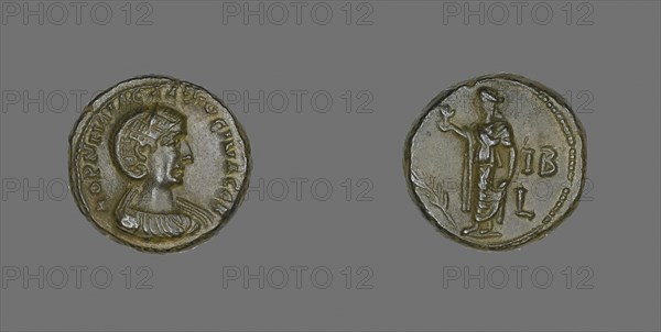 Coin Portraying Empress Salonina (wife of Gallienus), AD 254/268, Roman, minted in Alexandria, Egypt, Roman Empire, Billon, Diam. 2.2 cm, 10.32 g