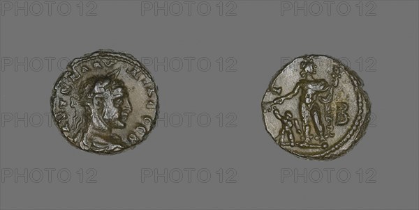 Coin Portraying Emperor Claudius II Gothicus, AD 268/270, Roman, minted in Alexandria, Egypt, Roman Empire, Billon, Diam. 2.1 cm, 9.60 g