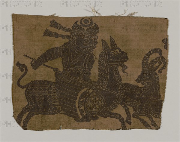 Fragment, 10th/11th century, Iran (Persia, Saveh), Iran, Silk, 21.6 x 27.9 cm (8 1/2 x 11 in.)