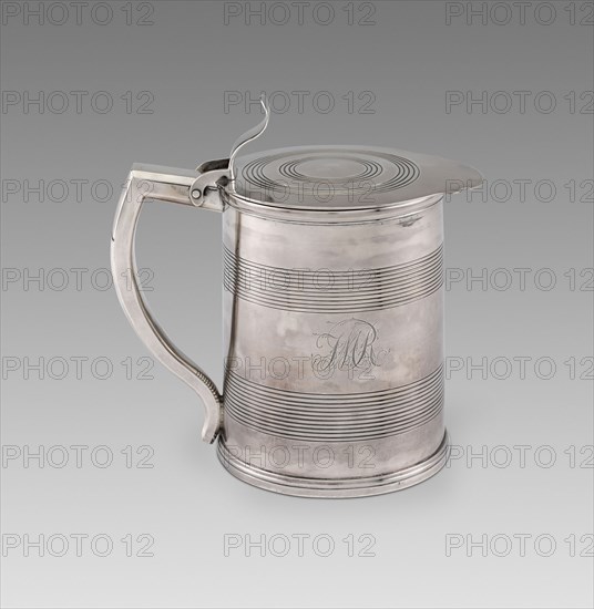 Tankard, 1783/94, John Owen, American, active 1804–1831, Philadelphia, Philadelphia, Silver, 19.1 × 11.8 cm (7 1/2 × 4 5/8 in.)