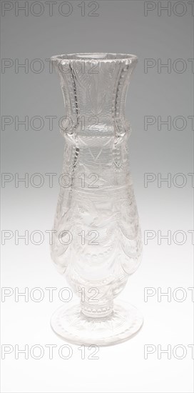 Vase, c. 1875/80, England, Stourbridge, Manufactured by Thomas Webb & Co. (English, founded 1837), Engraved by William Fritsche (English, fl. 19th century), Stourbridge, Glass, H. 38.1 cm (15 in.)