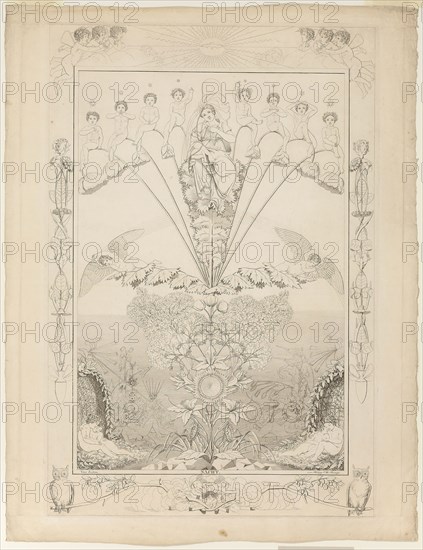 Night, 1803/05, Phillip Otto Runge, German, 1777-1810, Germany, Etching and engraving on paper, 689 x 463 mm (image), 709 x 483 mm (plate), 762 x 580 mm (sheet)