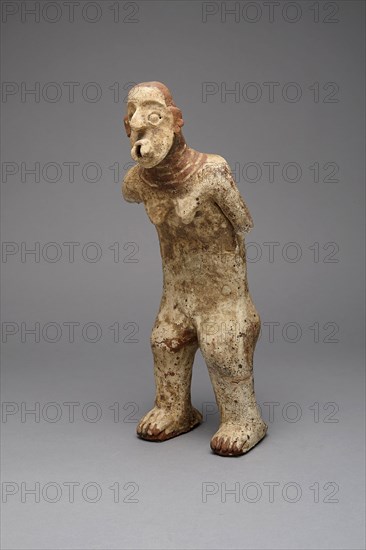 Standing Female Figure, c. A.D. 200, Nayarit, Nayarit, Mexico, Nayarit state, Ceramic and pigment, H. 42.6 cm (16 3/4 in.)