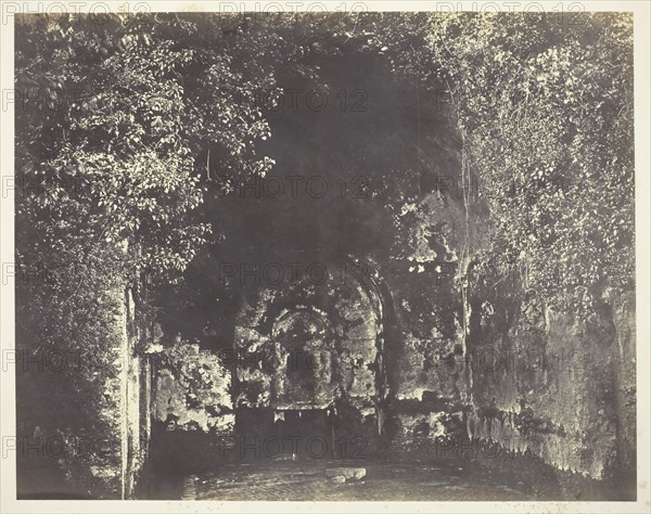 The Grotto of Egeria, Rome, c. 1858, Robert MacPherson, Scottish, 1811-1872, Scotland, Albumen print, 30.1 x 38.2 cm (image/paper), 46.4 x 64.1 cm (mount)