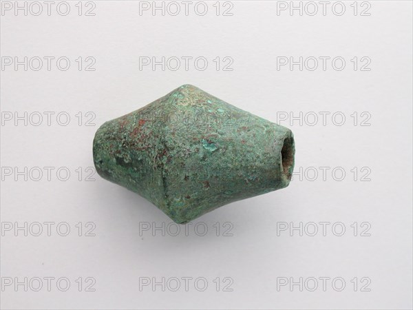 Biconical Bead, Geometric Period (800–600 BC), Greek, Thessaly, Greece, Bronze, 3.7 × 5.1 × 3.7 cm (1 1/2 × 2 × 1 1/2 in.)