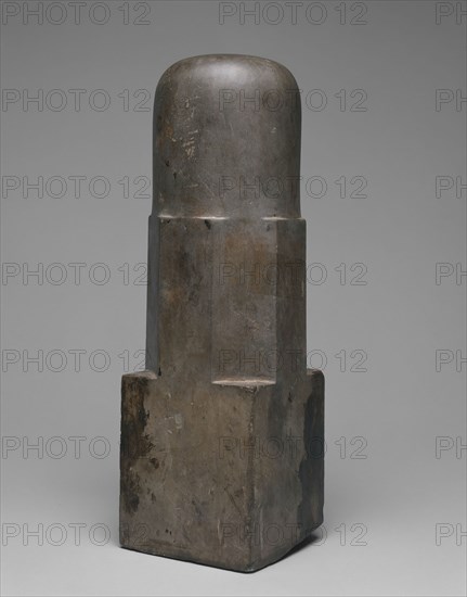 Emblem of the God Shiva (Linga), Angkor period, 10th–13th century, Cambodia, Cambodia, Sandstone, 46.7 × 14.6 × 14.6 cm (18 3/8 × 5 3/4 × 5 3/4 in.)