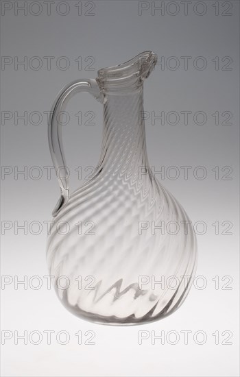 Carafe, 18th century, Possibly Normandy, France, Glass, non-lead, H. 26.4 cm (10 3/8 in.)