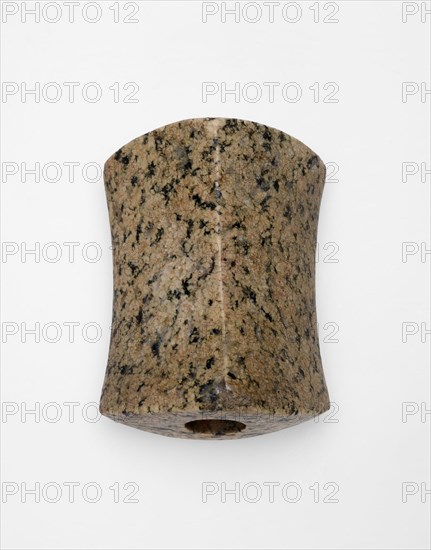 Saddle-Face Bannerstone, c. 2600 B.C., Archaic, Posey County, Indiana, United States, Indiana, Granite, 7.2 x 5.4 cm (2 7/8 x 2 1/8 in.)