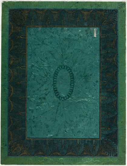 Mount for La Chine, 1897–99, Theodore Roussel, French, worked in England, 1847-1926, England, Color etching, aquatint, softground, and drypoint on ivory wove paperboard, 362 × 275 mm (image), 369 × 280 mm (sheet, trimmed within plate mark)