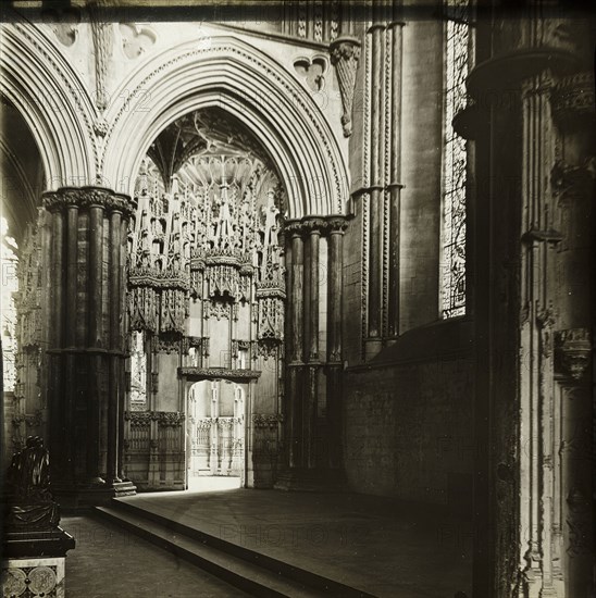 Ely Cathedral, c. 1891, Frederick H. Evans, English, 1853–1943, England, Lantern slide, 8.2 × 8.2 cm