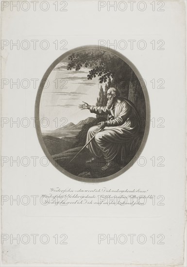 Goodbye, 1816, Johann Heinrich Lips, Swiss, 1758-1817, Switzerland, Etching on cream laid paper, 185 x 155 mm (image), 349 x 247 mm (sheet)