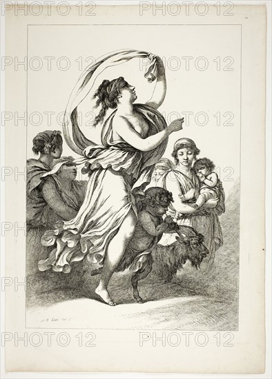 Plate 24 of 38 from Oeuvres de J. B. Huet, 1796–99, Jean Baptiste Huet, French, 1745-1811, France, Etching on paper, 480 × 350 mm