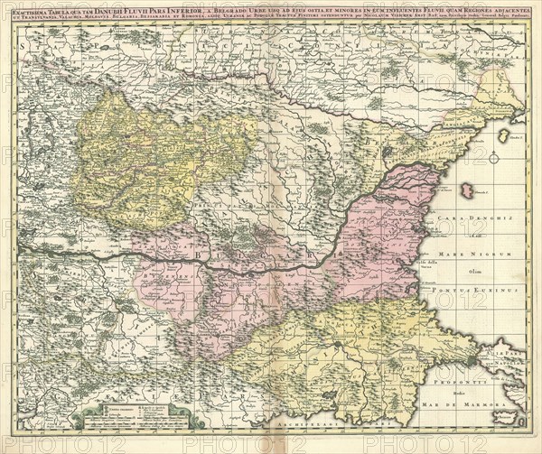 Map, Nicolaes Jansz. Visscher (1618-1679), Copperplate print