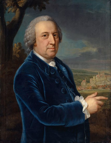 Portrait of Anton Ludwig von Effinger, 1767, oil on canvas, 83.5 x 64.5 cm, signed and dated lower right corner: E. Handmann, P.1767., Emanuel Handmann, Basel 1718–1781 Bern