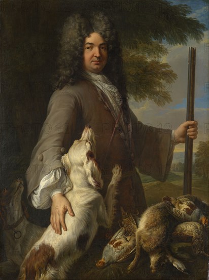 Portrait of a hunter, 1704, oil on canvas, 128.5 x 97 cm, signed and dated lower right: Desportes 1704 (illegible), Alexandre-François Desportes, Champigneulle 1661–1743 Paris