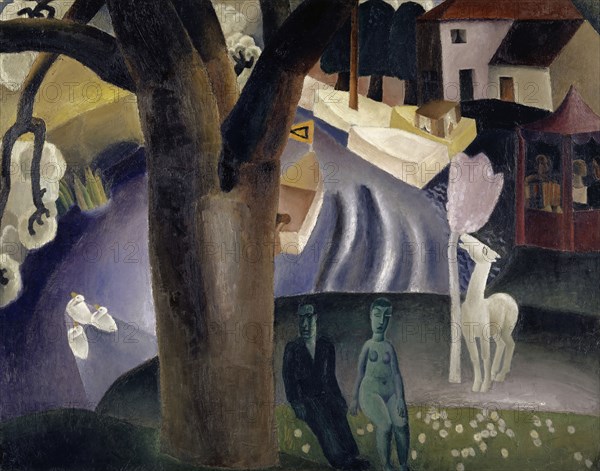 La Lys, 1923, oil on canvas, 115 x 147 cm, signed and dated lower left: FVdBerghe, 1923, Frits van den Berghe, Gent 1883–1939 Gent