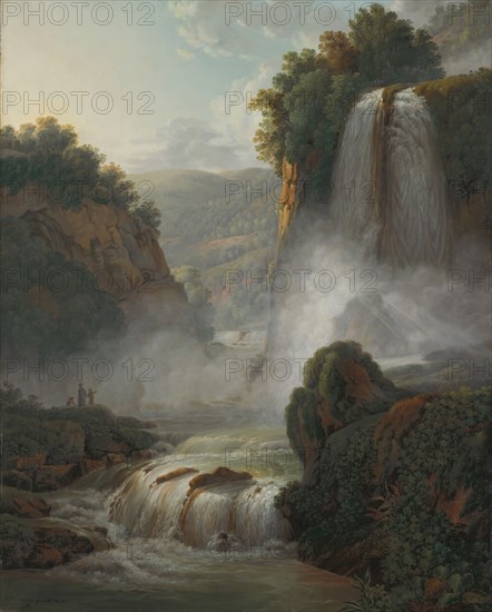 Waterfall at Tivoli, 1805, oil on canvas, 73 x 59 cm, signed, inscribed and dated lower left: P.Birmann., pinxit, ., 1805., 2, Peter Birmann, Basel 1758–1844 Basel