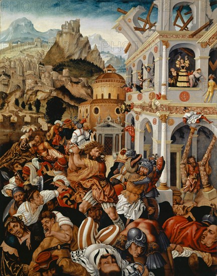 The History of Samson, c. 1525/30, oil on lime wood, 97.5 x 76.5 cm, unsigned, Jörg Breu d. Ä., Augsburg um 1475/80–1537 Augsburg