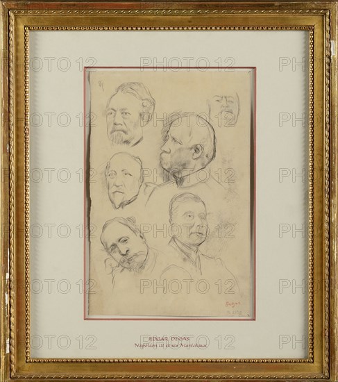 Degas, Napoleon III and Field-Marshalls Canrobert, Niel, Bazaine and Mac-Mahon