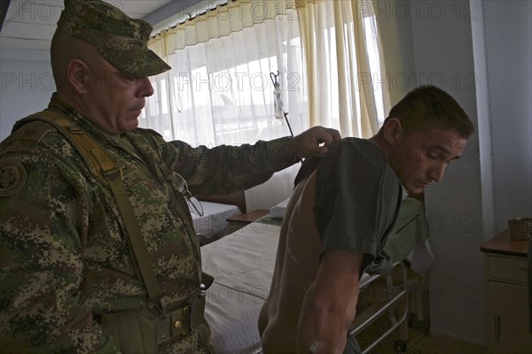 Colombia: Injured Soldier