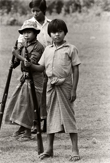 Ethnic Karen guerrilla in Myanmar