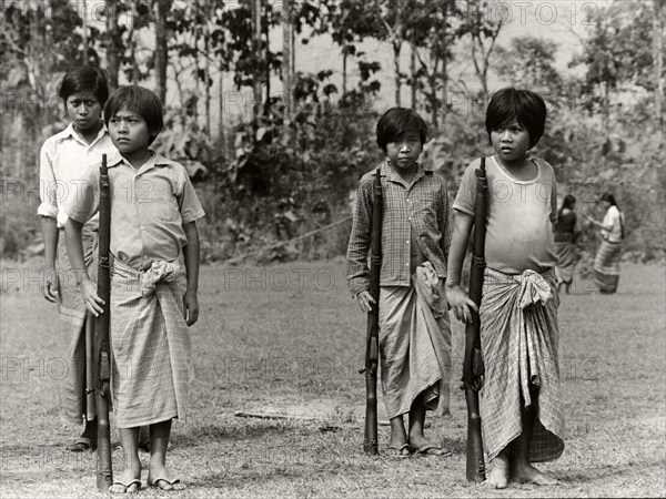 Ethnic Karen guerrilla in Myanmar